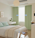 Custom  Motorized  Curtains Rechargeable Waterproof Fabric Blackout Shade