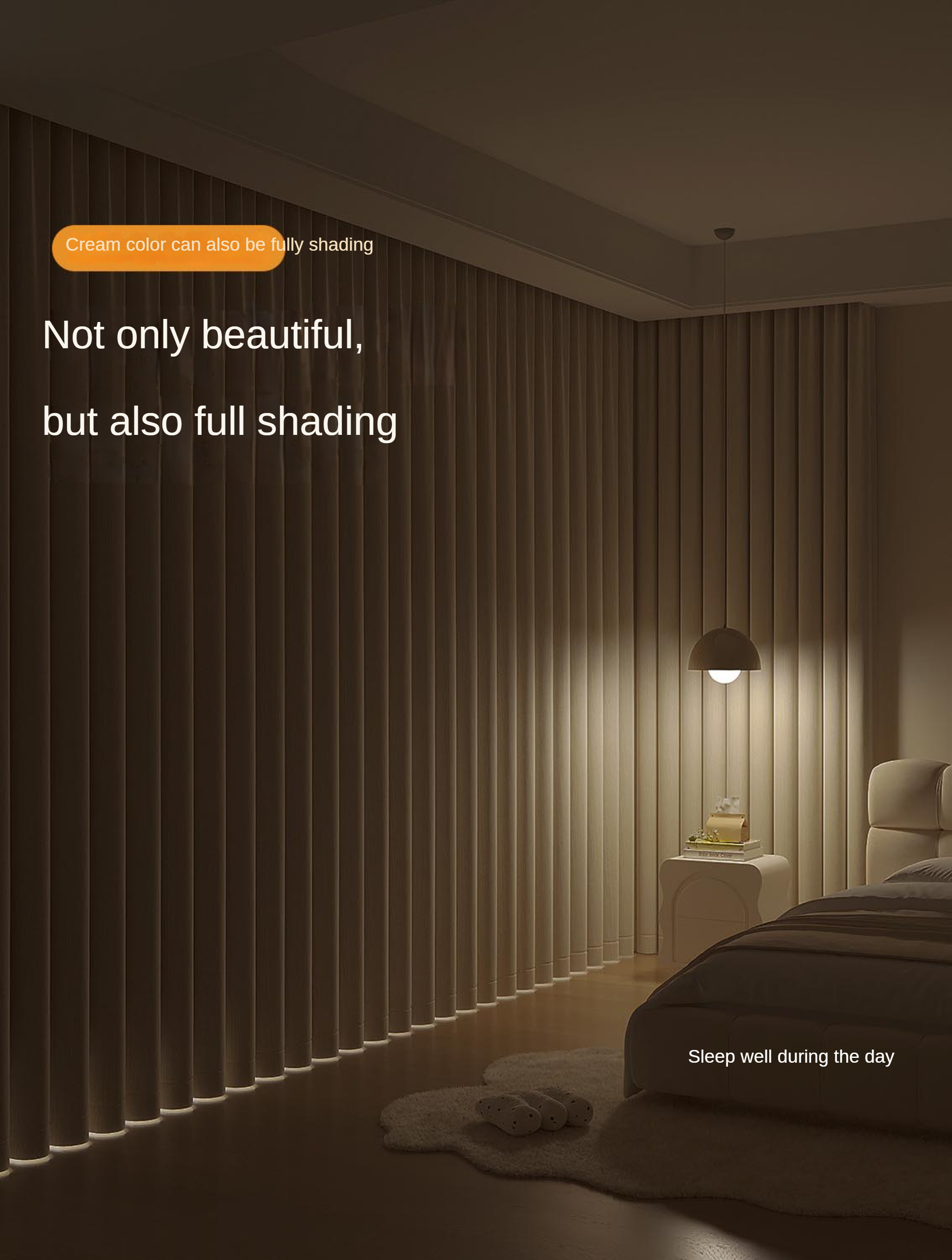 Custom  Motorized  Curtains Rechargeable Double Sided Chenille Curtains