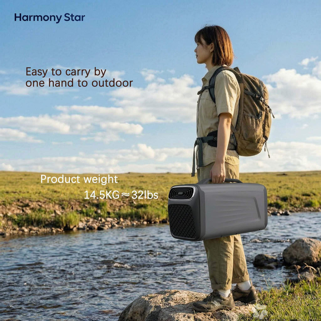Harmony Star Portable Air Conditioner for Camping Outdoor and Indoor Use,  Fast Cooling Capacity for Tent AC，Quiet Air conditoning For Small Rooms