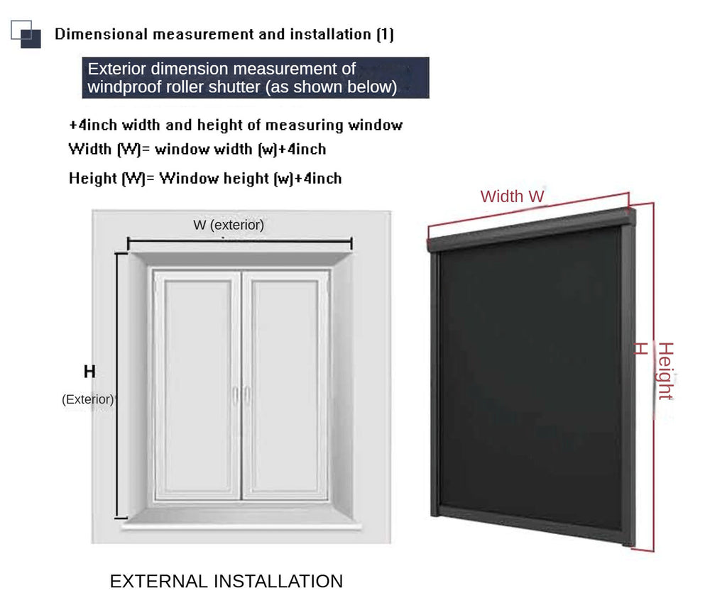 Motorized Windproof  Roller Blind Wind-Resistant Shades