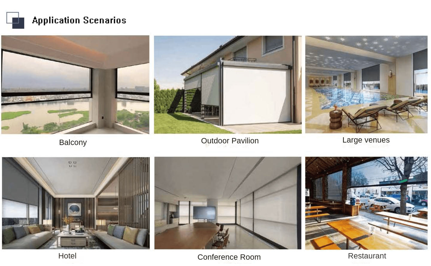 Motorized Windproof  Roller Blind Wind-Resistant Shades