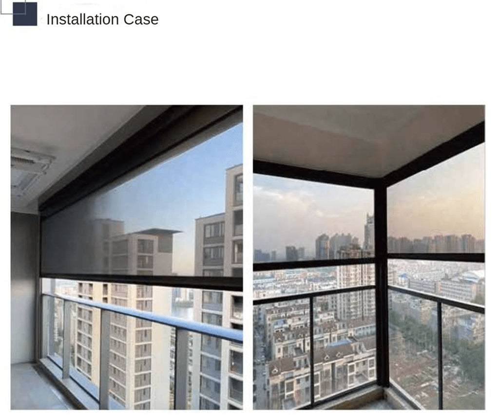Motorized Windproof  Roller Blind Wind-Resistant Shades