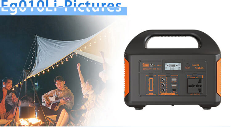 Harmony Star 460.8Wh Portable Power Station, 500W Rated Power, Camping LiFePO4 Battery Solar Generator for Home Backup, Outdoor Emergency, RV, Van, fishing