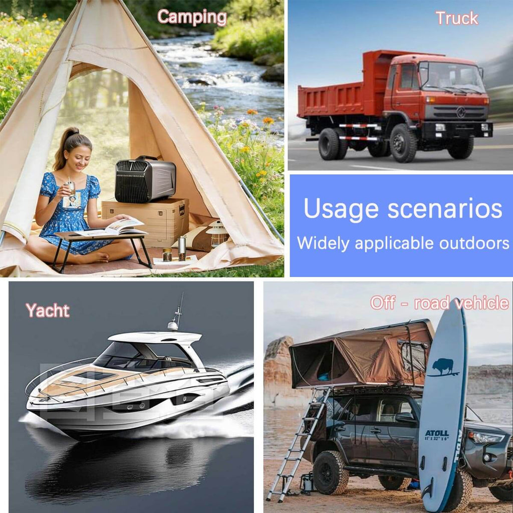 Harmony Star Portable Air Conditioner for Camping Outdoor and Indoor Use, 5200BTU Fast Cooling Capacity for Tent AC，Quiet Air conditoning For Small Rooms