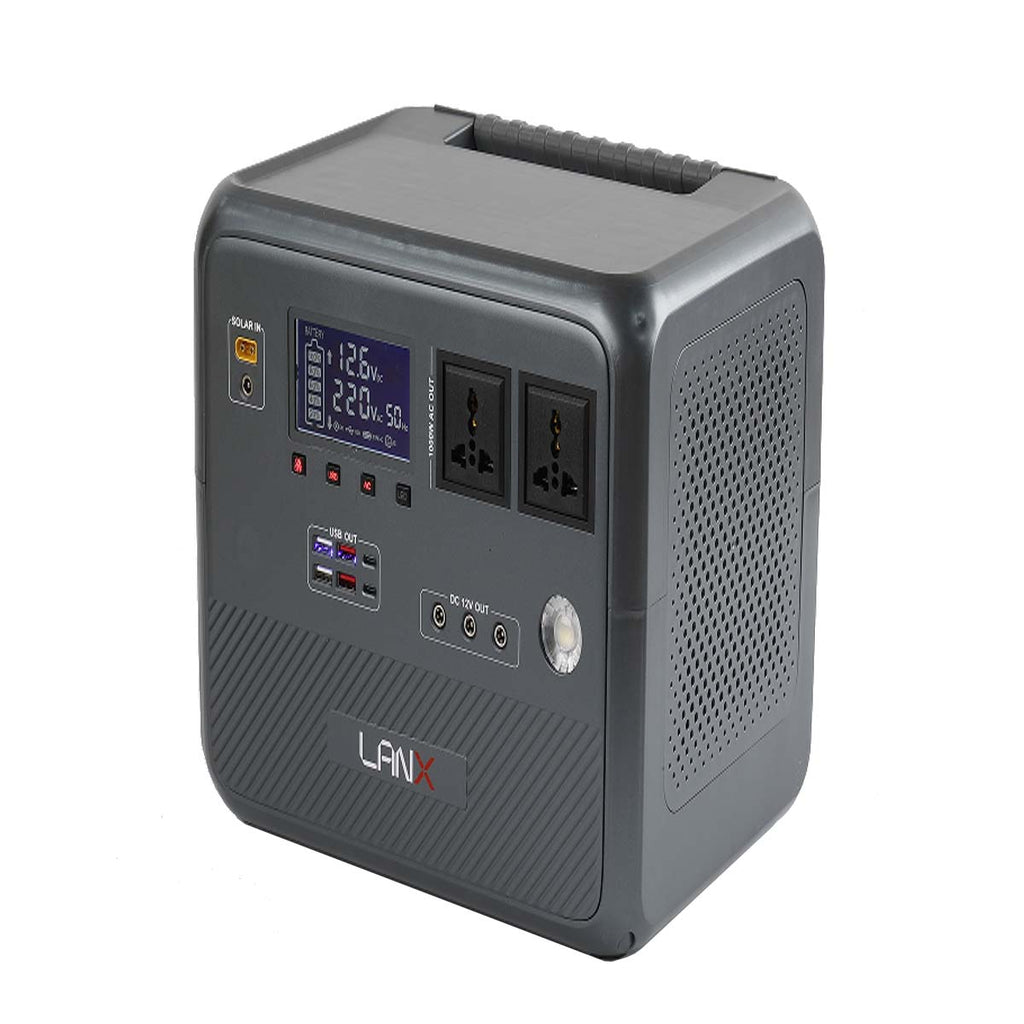 Harmony Star 768Wh Portable Power Station, 1000W Rated Power, Camping LiFePO4 Battery, Solar Generator for Home Backup, Outdoor Emergency, RV, Van, fishing