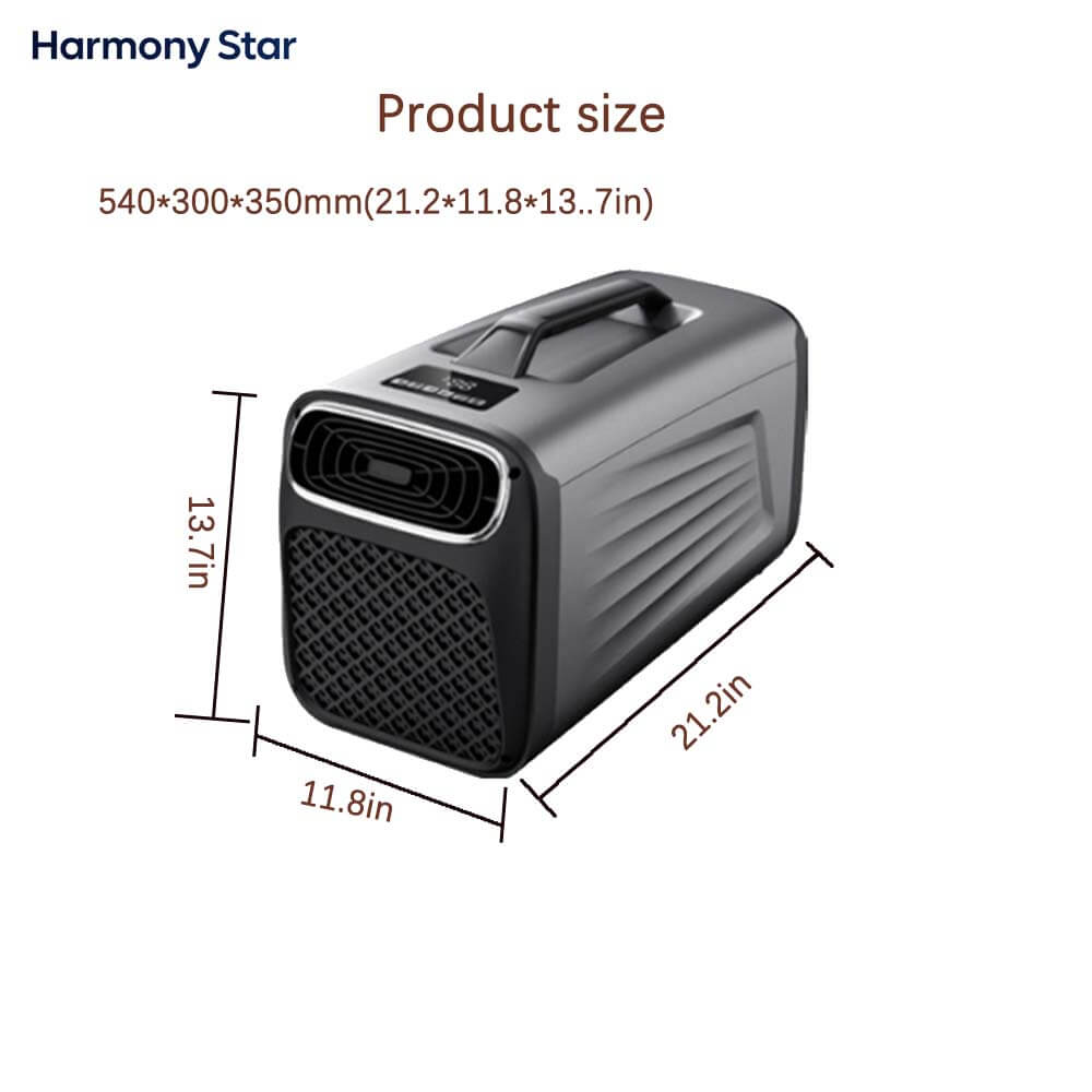 Harmony Star Portable Air Conditioner for Camping Outdoor and Indoor Use,  Fast Cooling Capacity for Tent AC，Quiet Air conditoning For Small Rooms