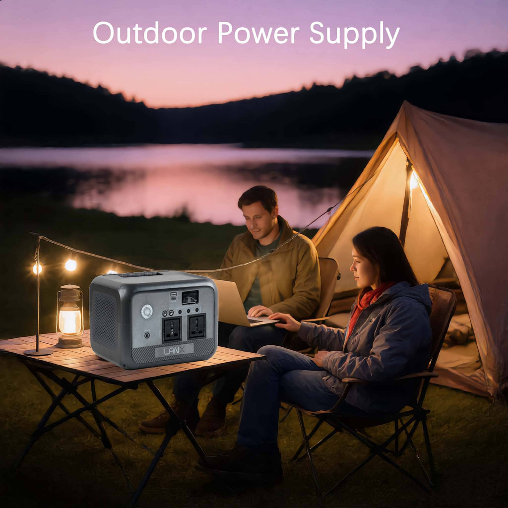 Harmony Star 384Wh Portable Power Station, 600W Rated Power, Camping LiFePO4 Battery, Solar Generator for Home Backup, Outdoor Emergency, RV, Van, fishing