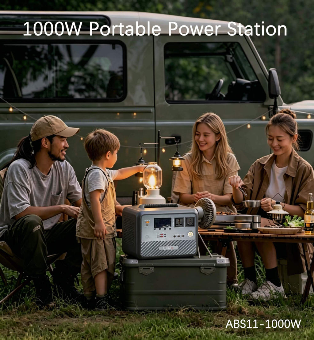 Harmony Star 768Wh Portable Power Station, 1000W Rated Power, Camping LiFePO4 Battery, Solar Generator for Home Backup, Outdoor Emergency, RV, Van, fishing