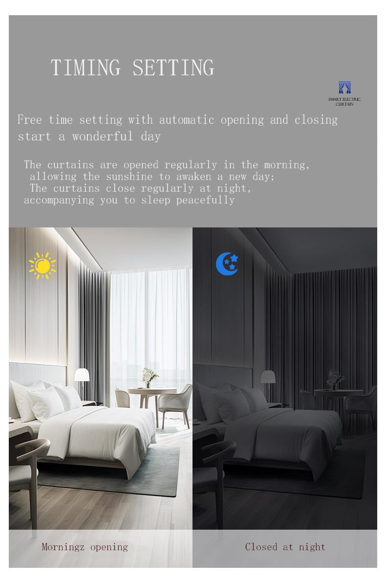 Custom  Motorized  Curtains Rechargeable Double Sided Chenille Curtains