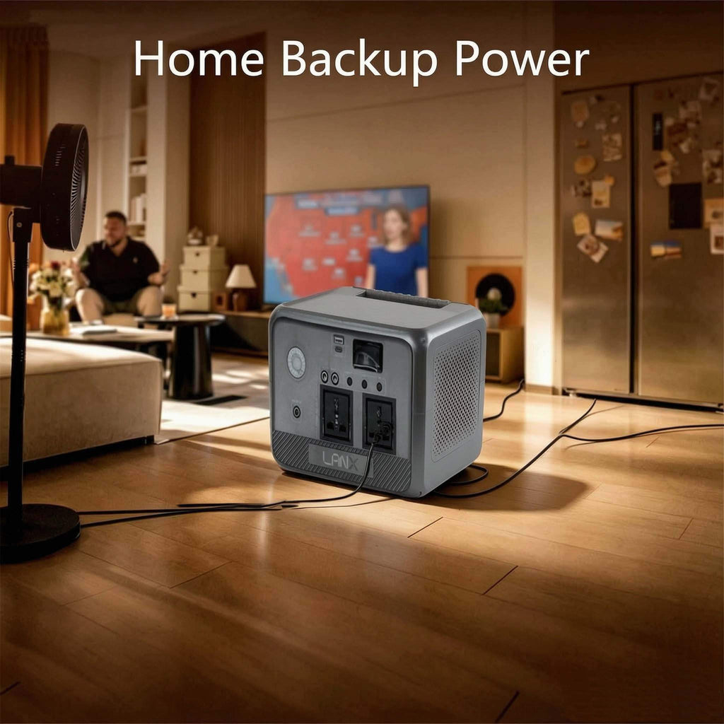 Harmony Star 384Wh Portable Power Station, 600W Rated Power, Camping LiFePO4 Battery, Solar Generator for Home Backup, Outdoor Emergency, RV, Van, fishing